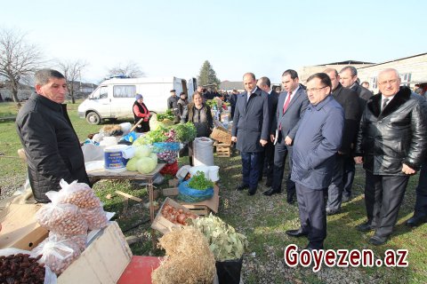 Qazaxda keçirilən Novruz yarmarkasında böyük qələbəlik var -