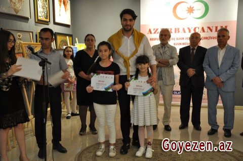 Respublika Uşaq Rəsm Festivalında qazaxlı məktəblilər də iştirak edib