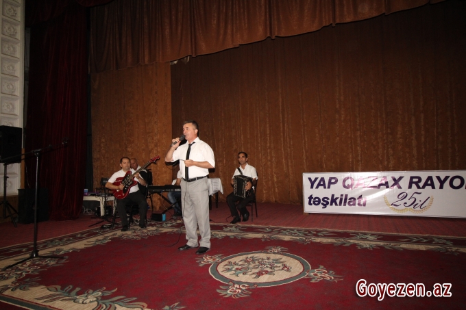 YAP Qazax rayon təşkilatının yaradılmasının 25 illik yubileyi böyük təntənə ilə qeyd olunub