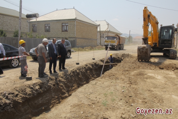 Qazaxda şəhərin su-kanalizasiya sisteminin çəkilişi uğurla yerinə yetirilir