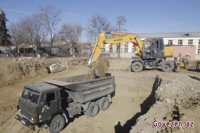 Sərhəd kəndi Qaymaqlıda kənd məktəbi üçün yeni bina inşa olunur