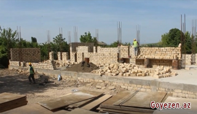 Şahnabad Nəsibova adına Sarıvəlli kənd tam orta məktəb üçün yeni bina inşa olunur