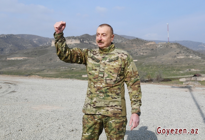 Prezident İlham Əliyev: “Heç kim bizi bundan sonra bu torpaqlardan tərpədə bilməz. Qarabağ bizimdir! Qarabağ Azərbaycandır!”