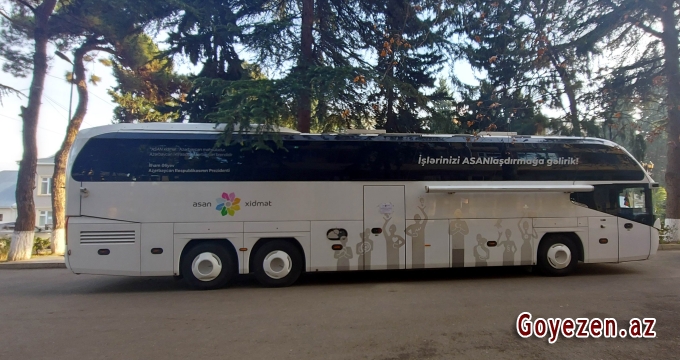 Bakı Səyyar “ASAN xidmət" avtobusu Qazaxda fəaliyyətini davam etdirir