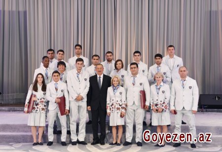 Azərbaycan Prezidenti İlham Əliyev  XXXI Yay Olimpiya Oyunlarında iştirak etmiş idmançılarla görüşüb