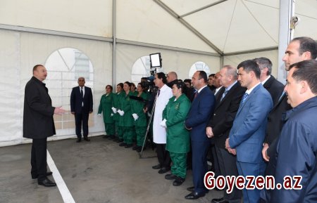 Prezident İlham Əliyev Qazaxda “Birinci Şıxlı” kəndli fermer təsərrüfatının təqdimatında iştirak edib