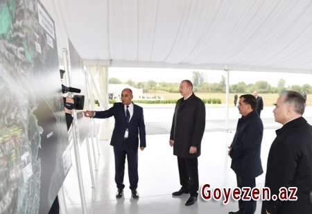 Prezident İlham Əliyev Qazaxda “Birinci Şıxlı” kəndli fermer təsərrüfatının təqdimatında iştirak edib
