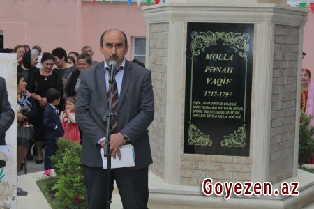 Qazaxda böyük Azərbaycan şairi Molla Pənah Vaqifin anadan olmasının 300 illik yubileyi