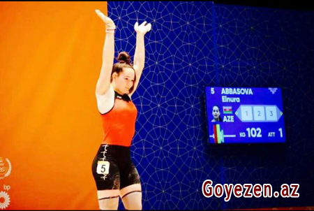Qazaxlı qadın idmançımız  “Bakı-2017”nin ağır atletika yarışlarında bürünc medal qazanıb