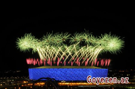 Bakı Olimpiya Stadionunda IV İslam Həmrəyliyi Oyunlarının təntənəli bağlanış mərasimi olub