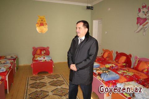 Qazax şəhərində 100 yerlik 1 saylı körpələr evi-uşaq bağçası istifadəyə verilib