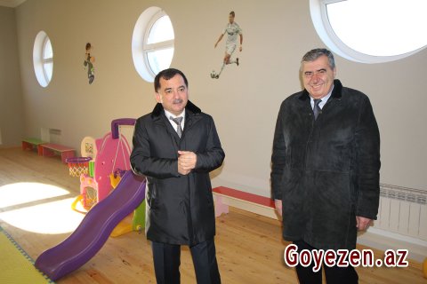 Qazax şəhərində 100 yerlik 1 saylı körpələr evi-uşaq bağçası istifadəyə verilib