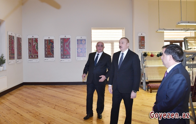 Prezident İlham Əliyev “Azərxalça” ASC-nin Qazax filialının fəaliyyəti ilə tanış olub